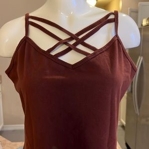 Womens crisscross tank